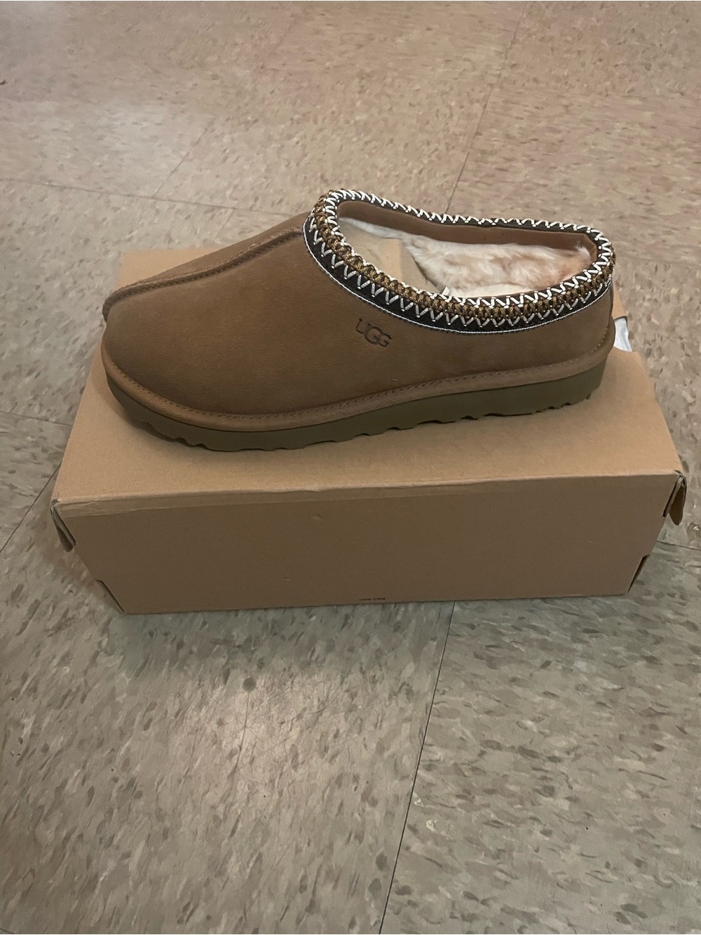 UGG Tasman Mule in Chestnut - Slip-On Suede Comfort - Picture 2 of 4
